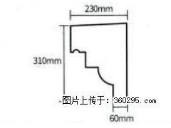 产品分解图型 - 檐口线，型号：SX311-YK-3，规格：230x310mm(3) - 防城港三象EPS建材 fcg.sx311.cc